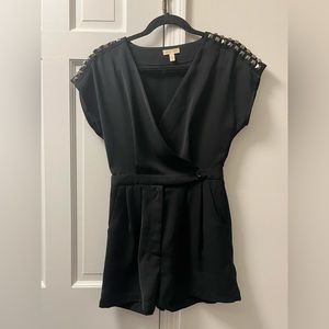 Silence + Noise Studded Shorts Romper